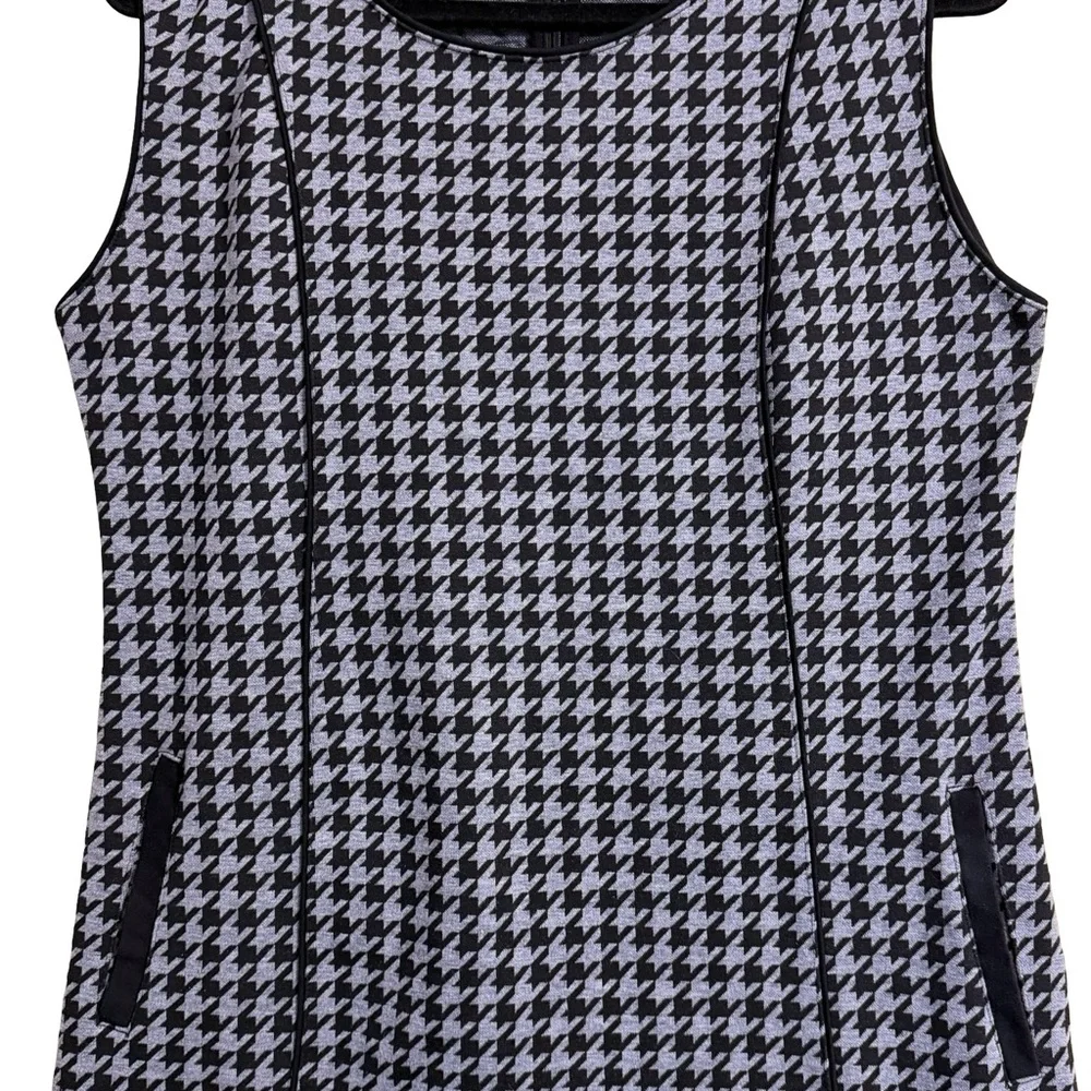 F&F Clothing Gray & Black Houndstooth Sleeveless Career Dress Size XXL - Picture 7 of 16